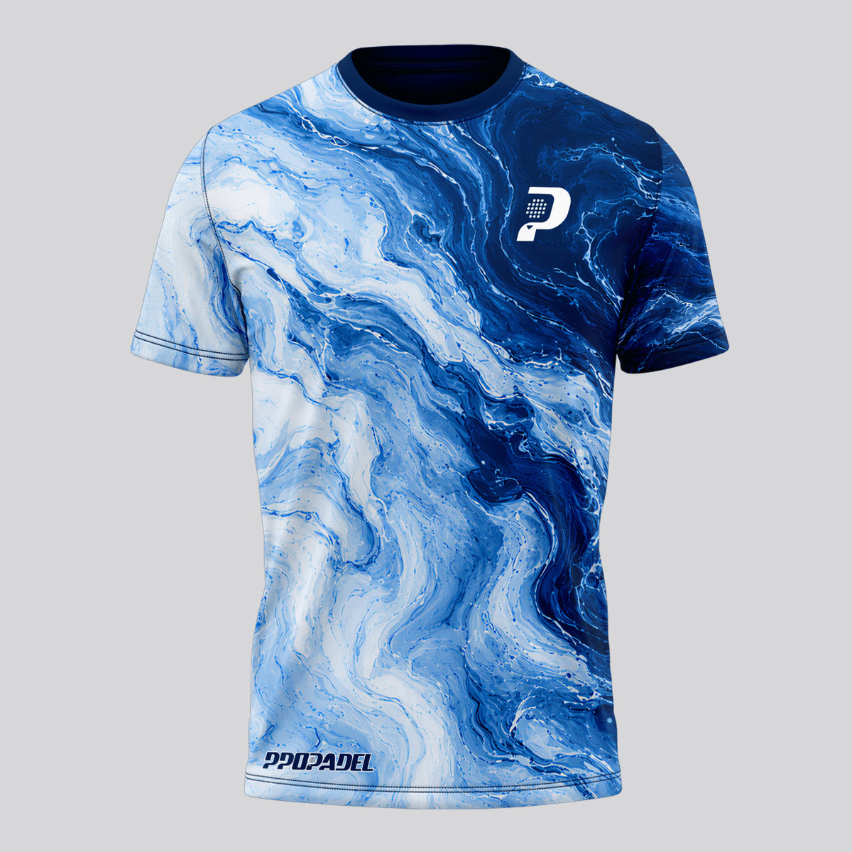 Design Phrase Padel Printed Sleeves Orange Padel T-Shirt
