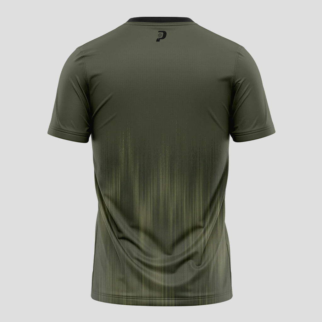 Minimalist Olive Green Sporty Style – Padel T-Shirt