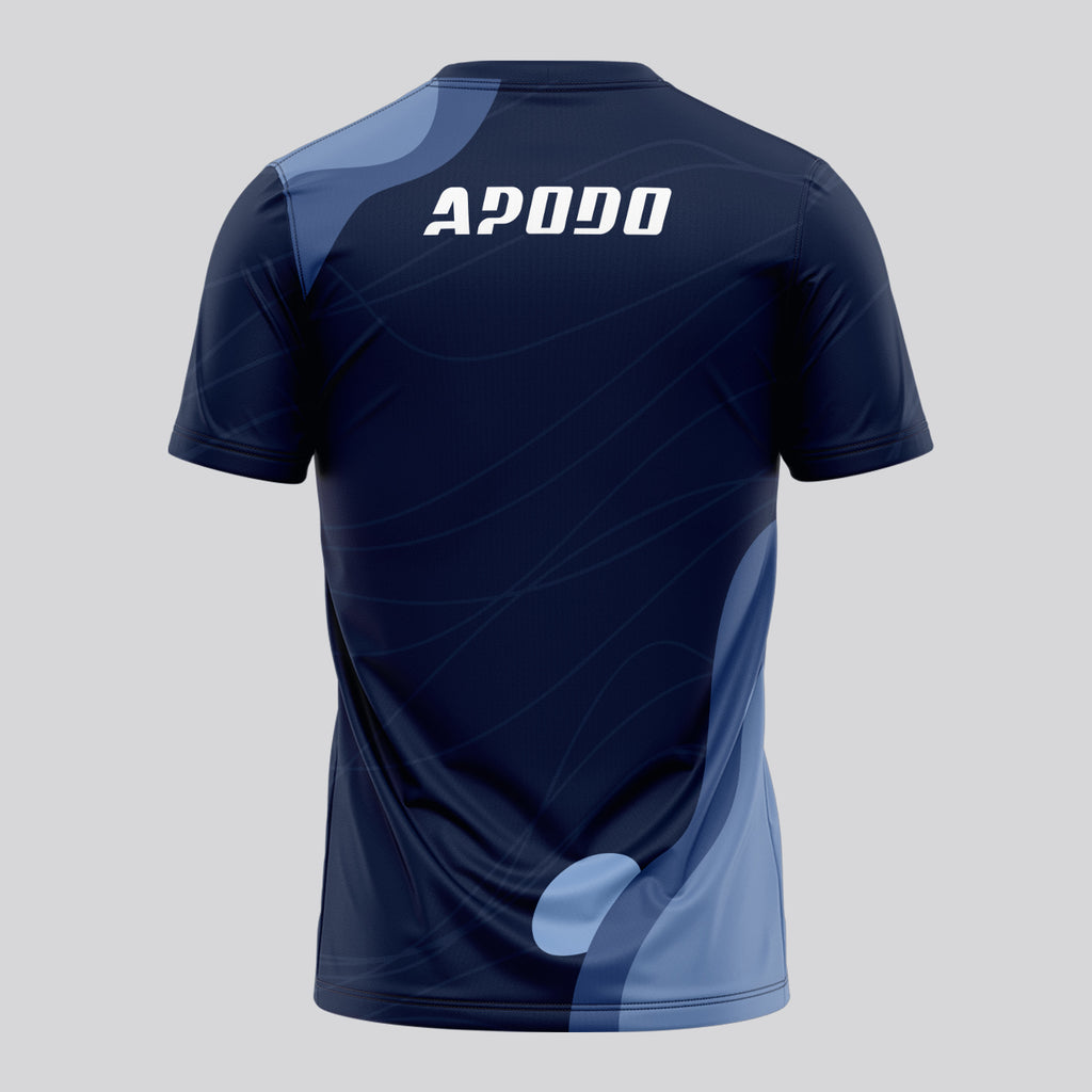 Design Phrase Padel Printed Sleeves Orange Padel T-Shirt