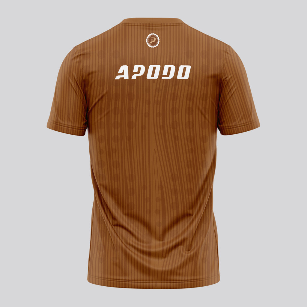 Design Phrase Padel Printed Sleeves Orange Padel T-Shirt