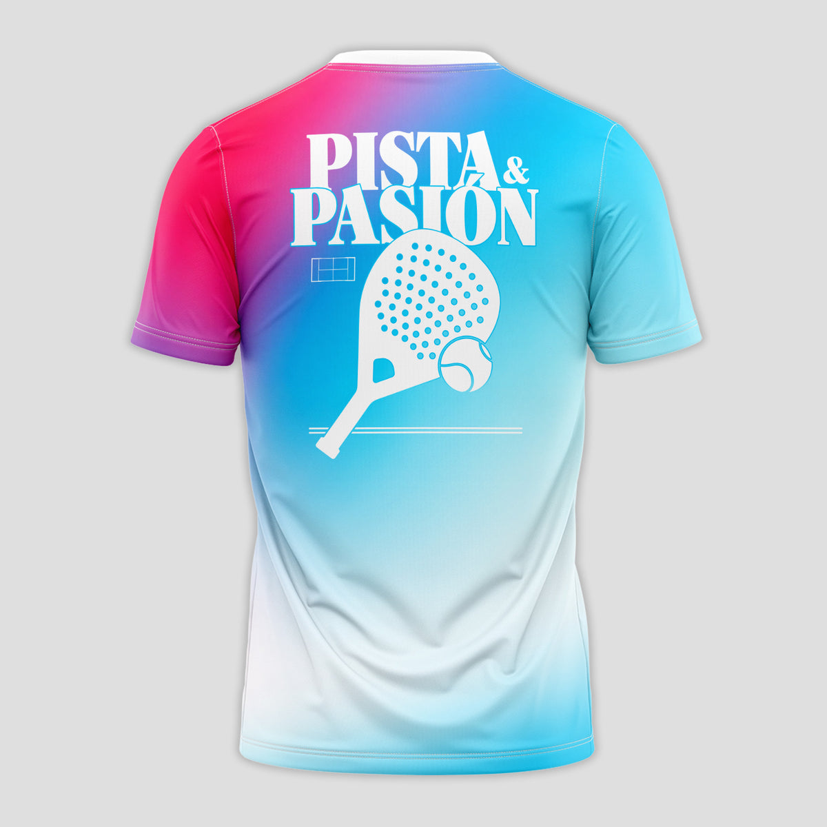 Design Phrase Track Passion Celeste Pink Padel T-Shirt