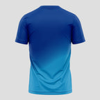 Degradé Blue Halftone Print – Padel T-Shirt