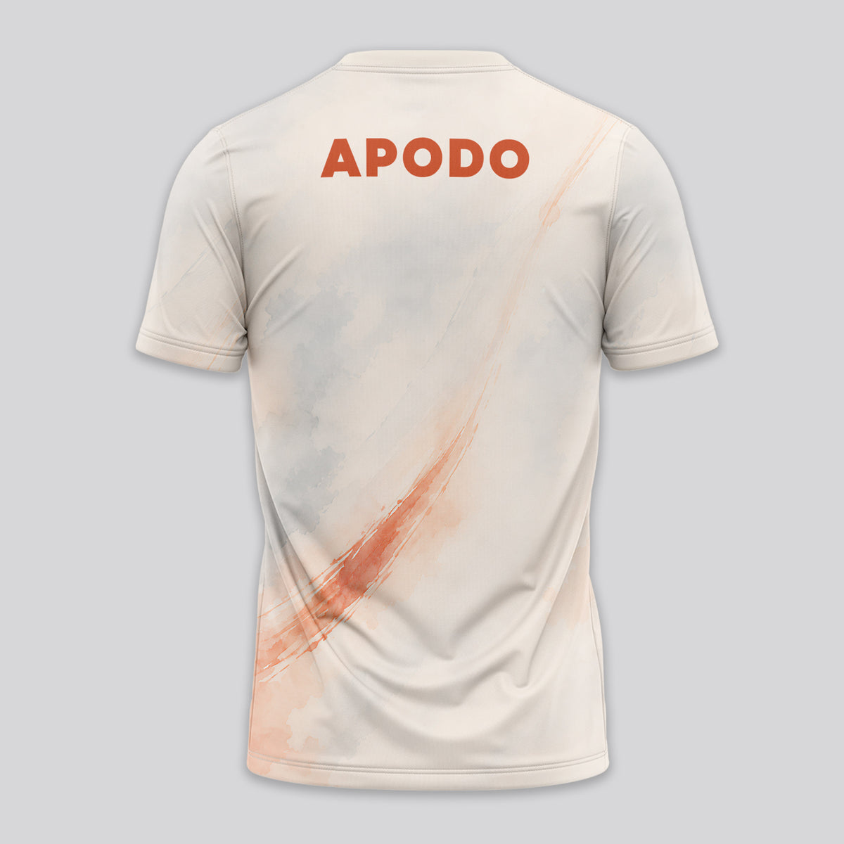 Design Phrase Padel Printed Sleeves Orange Padel T-Shirt