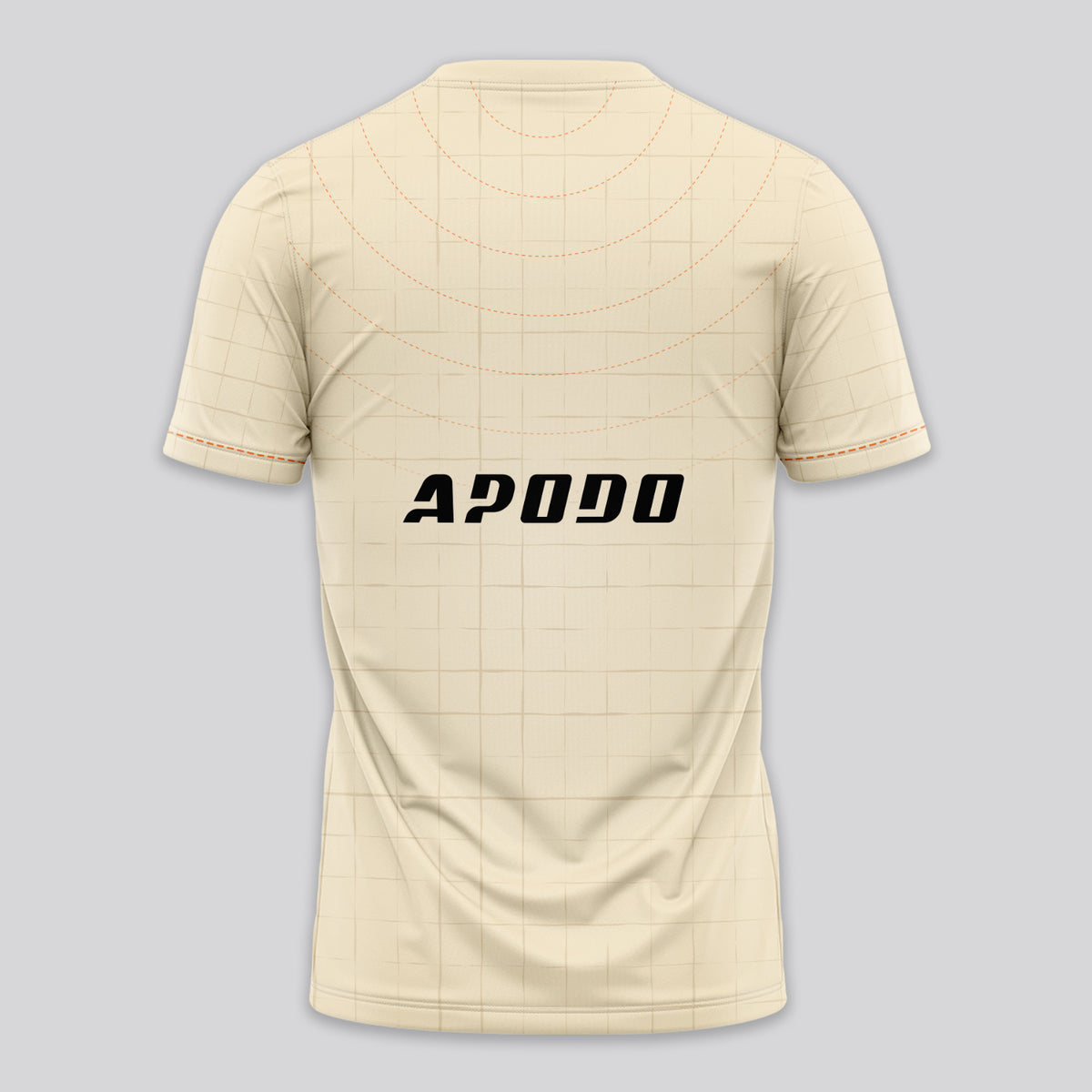 Design Phrase Padel Printed Sleeves Orange Padel T-Shirt
