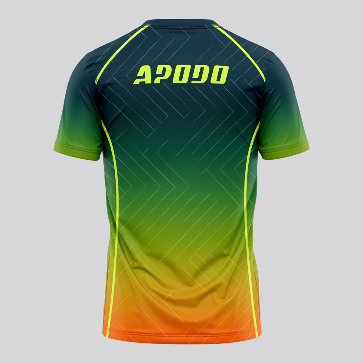 Design Phrase Padel Printed Sleeves Orange Padel T-Shirt