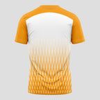 Patrón de Red Hexagonal Amarillo Blanco Destacado Camiseta de Pádel