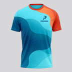 Design Phrase Padel Printed Sleeves Orange Padel T-Shirt