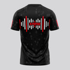 Design Phrase Padel Printed Sleeves Orange Padel T-Shirt