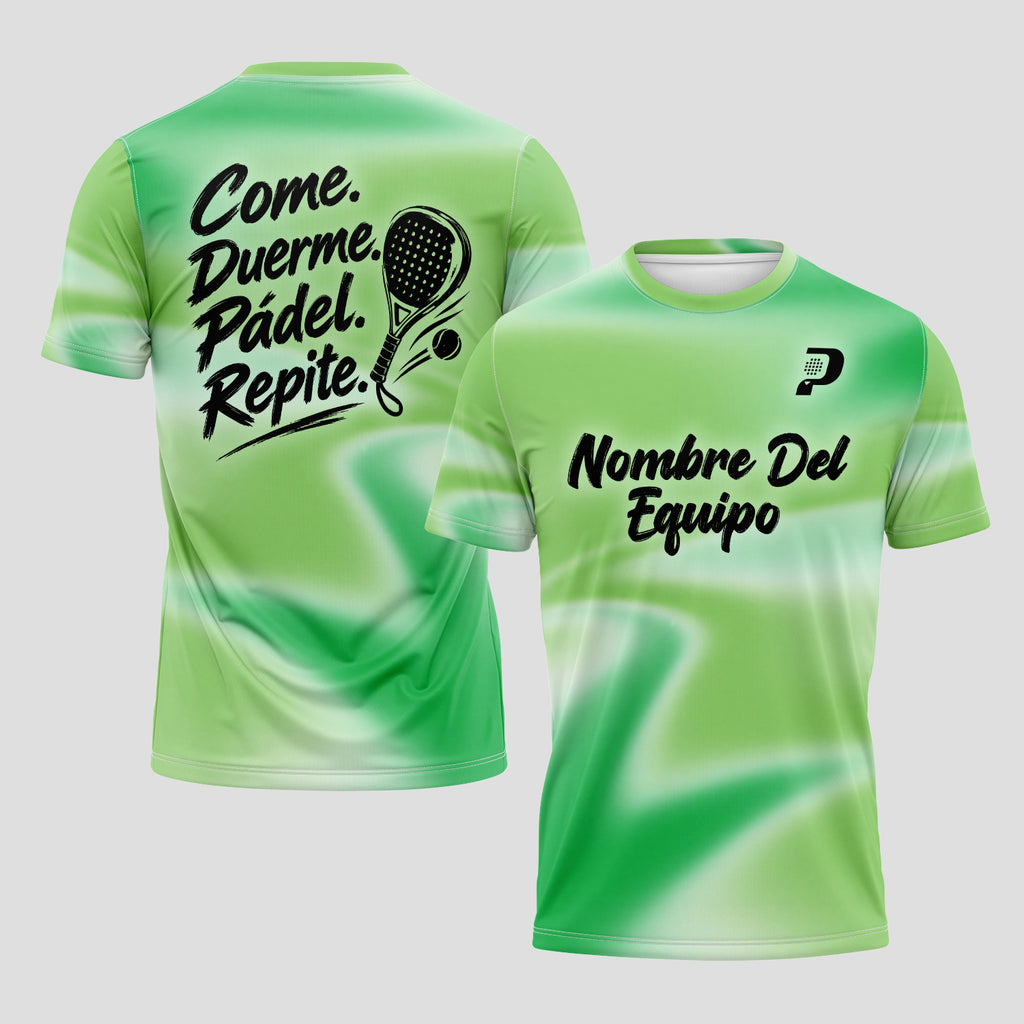 Eat Sleep Padel Repeat Phrase Design Padel T-Shirt