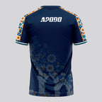 Design Phrase Padel Printed Sleeves Orange Padel T-Shirt