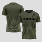 Minimalist Olive Green Sporty Style – Padel T-Shirt