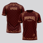 Design Phrase Padel Printed Sleeves Orange Padel T-Shirt