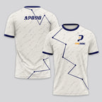 Design Phrase Padel Printed Sleeves Orange Padel T-Shirt