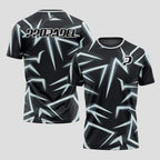 Black and White Peaks Design – Padel T-Shirt
