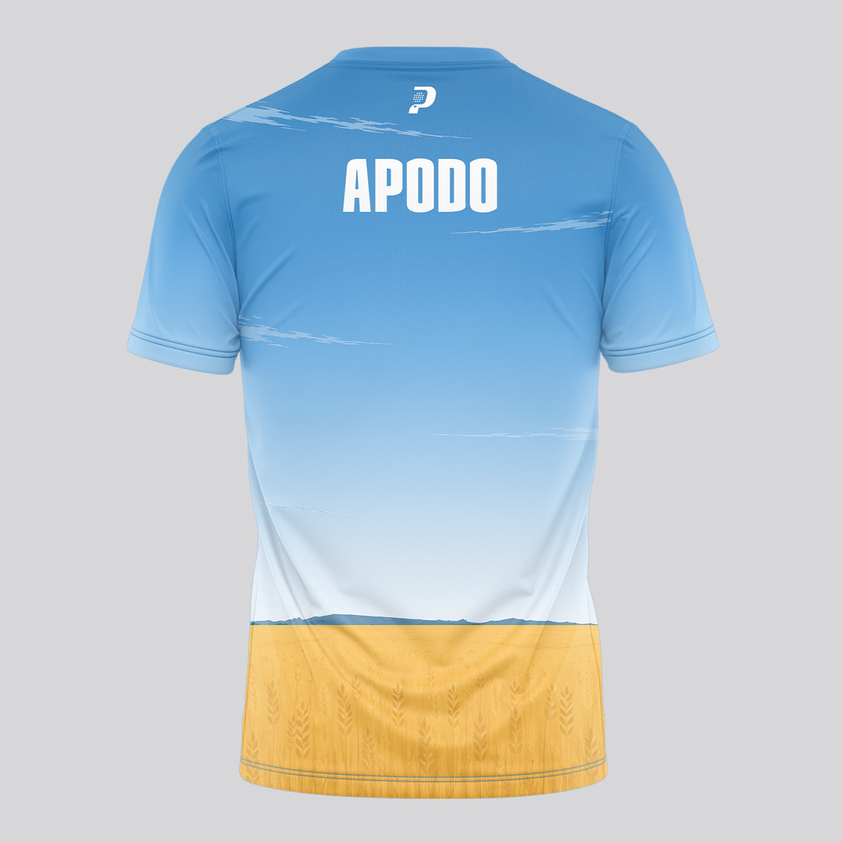 Design Phrase Padel Printed Sleeves Orange Padel T-Shirt