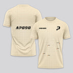 Design Phrase Padel Printed Sleeves Orange Padel T-Shirt
