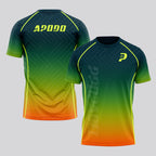 Design Phrase Padel Printed Sleeves Orange Padel T-Shirt