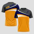 Estilo Deportivo Tricolor Naranja Gris – Camiseta de Pádel