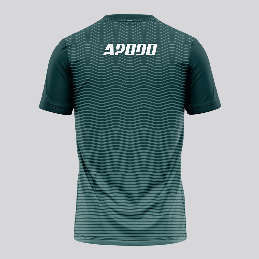 Design Phrase Padel Printed Sleeves Orange Padel T-Shirt