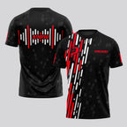 Design Phrase Padel Printed Sleeves Orange Padel T-Shirt