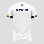Diseño de Bloque Azul Marino Naranja Moderno Camiseta de Pádel