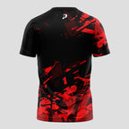 Black Red Abstract Fragments – Padel T-shirt