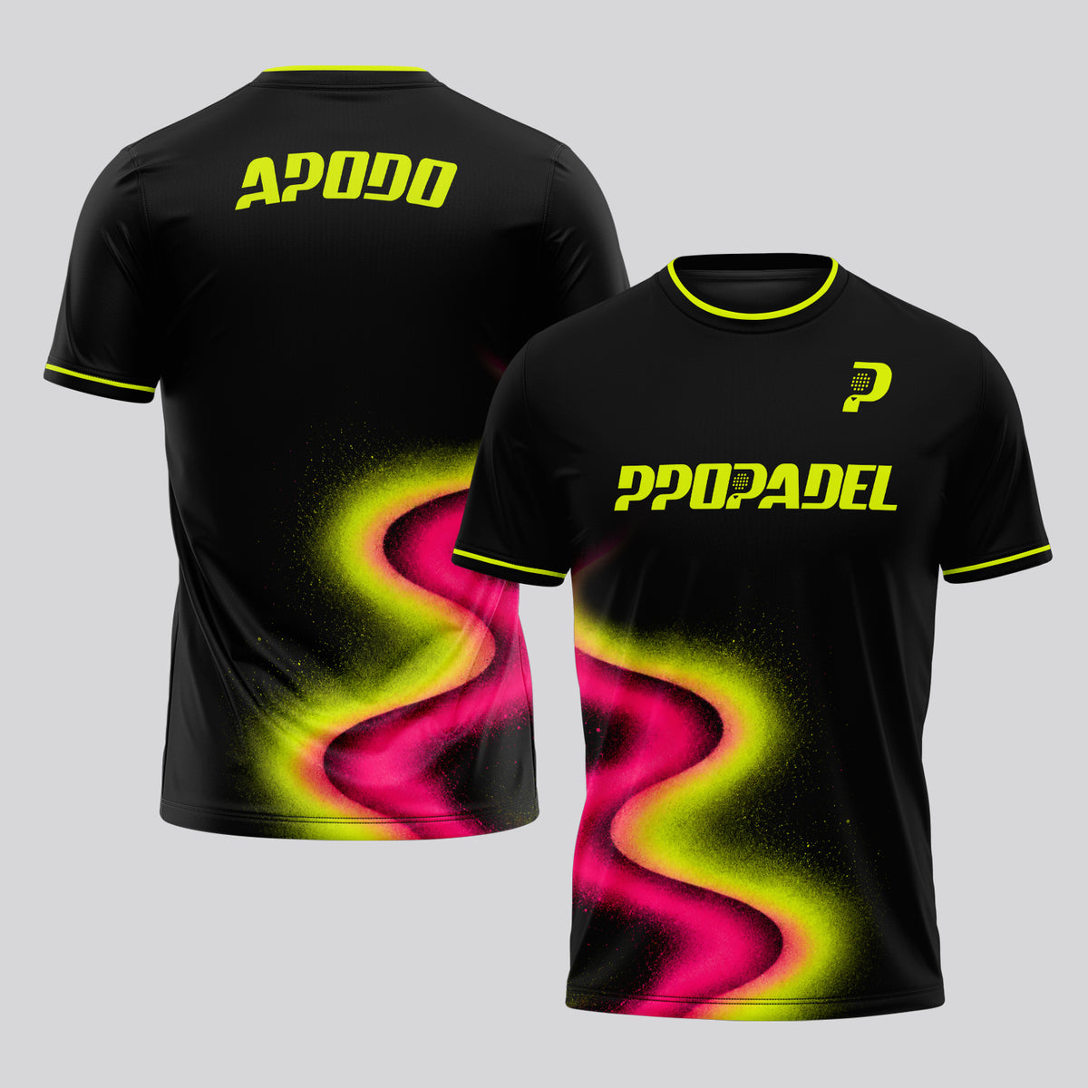 Design Phrase Padel Printed Sleeves Orange Padel T-Shirt