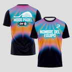 Design Phrase Padel Mode On Neon Stripes Padel T-Shirt