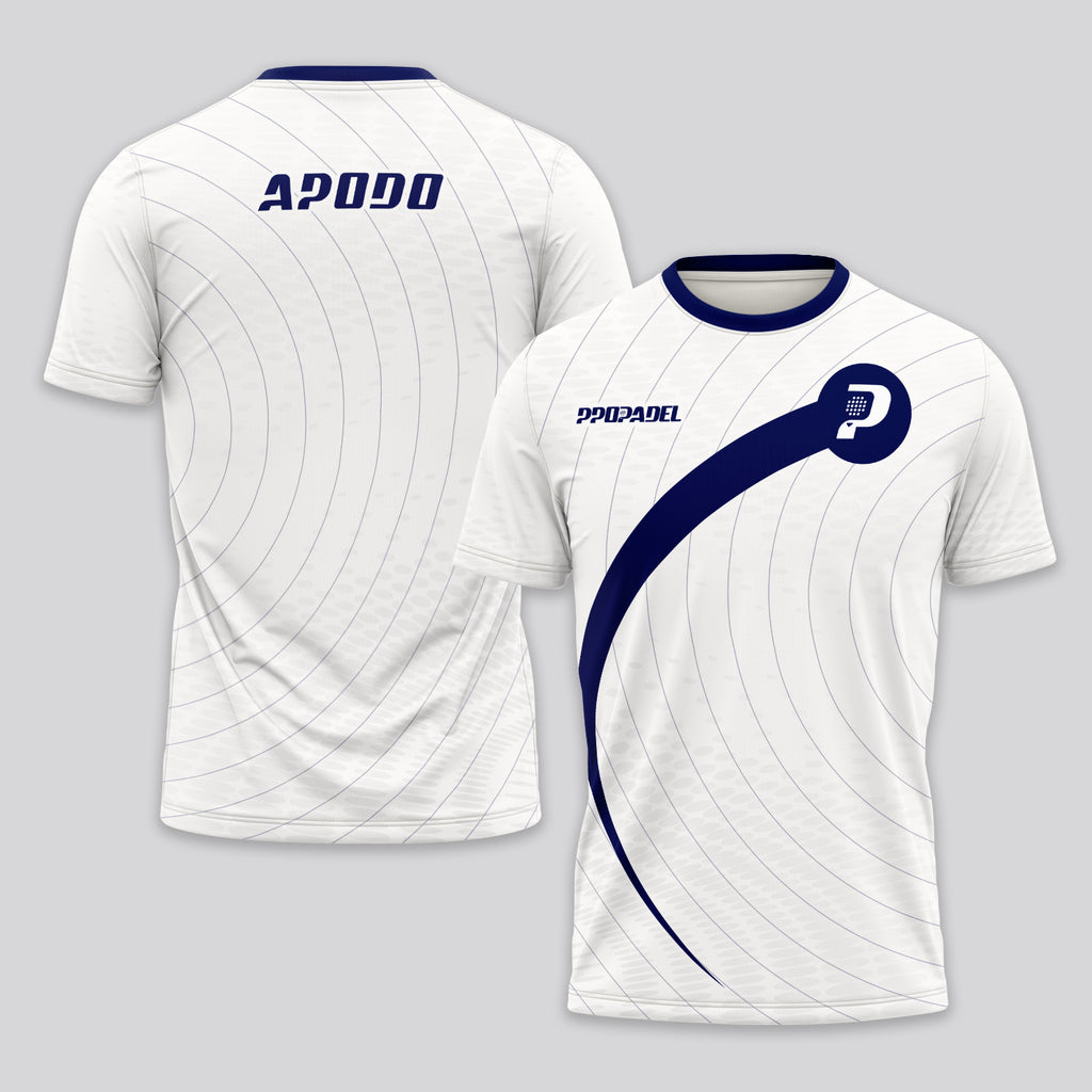 Design Phrase Padel Printed Sleeves Orange Padel T-Shirt