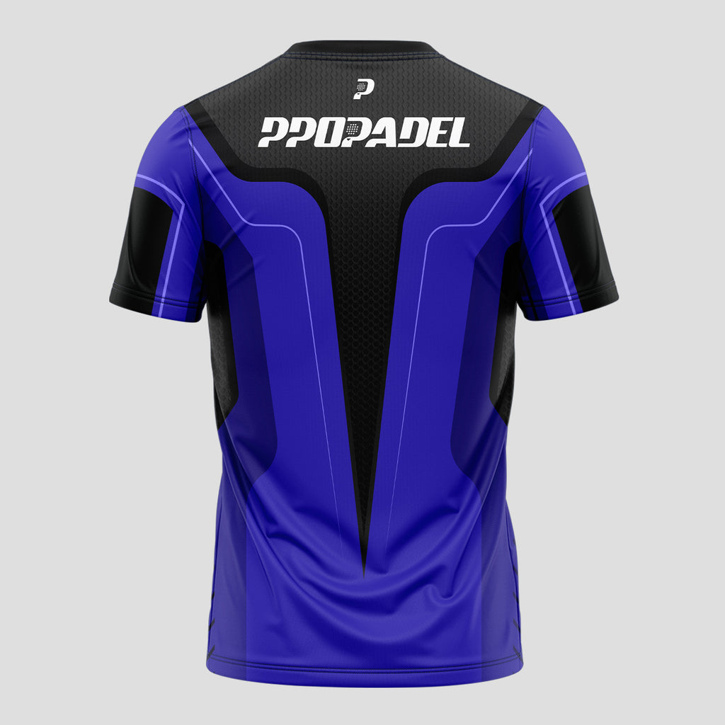 Blue and Black - Premium Sportswear Design - Padel T-Shirt
