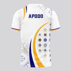 Design Phrase Padel Printed Sleeves Orange Padel T-Shirt