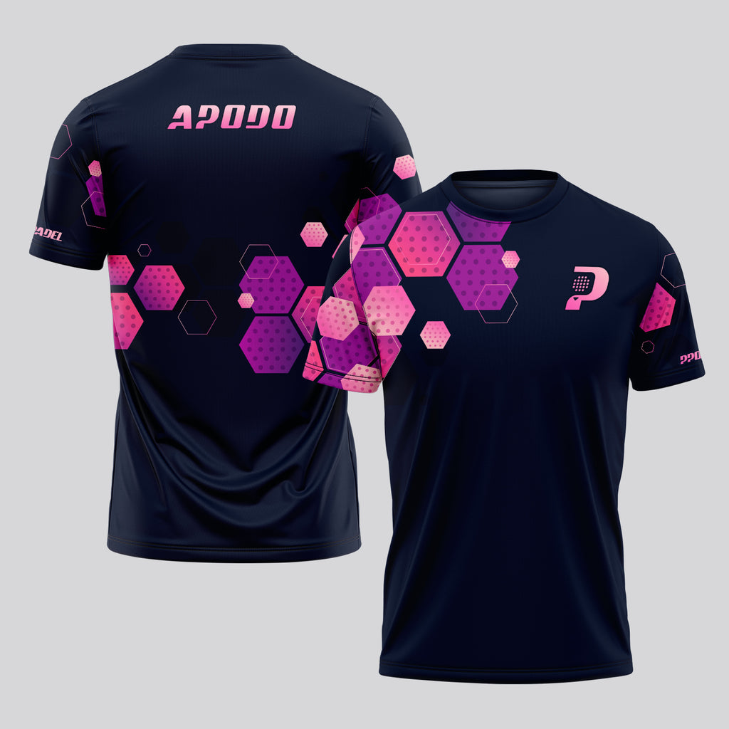 Design Phrase Padel Printed Sleeves Orange Padel T-Shirt