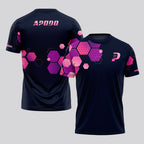 Design Phrase Padel Printed Sleeves Orange Padel T-Shirt