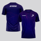 Design Phrase Padel Printed Sleeves Orange Padel T-Shirt
