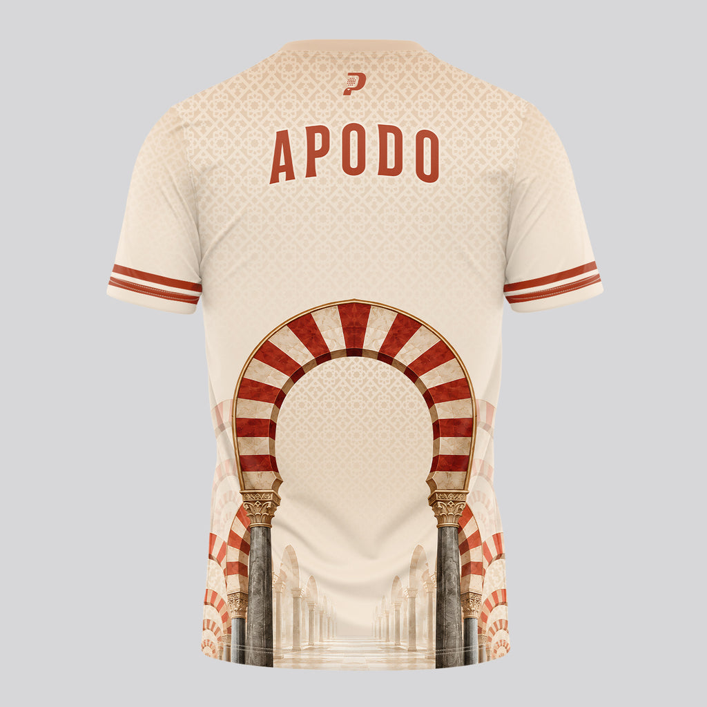 Design Phrase Padel Printed Sleeves Orange Padel T-Shirt