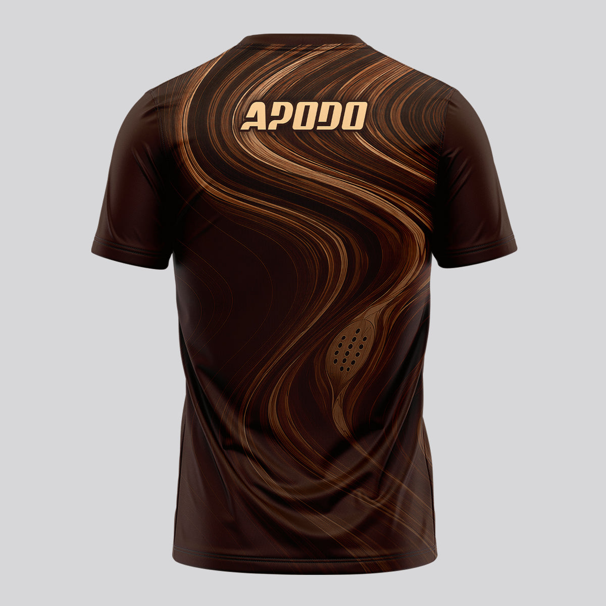 Design Phrase Padel Printed Sleeves Orange Padel T-Shirt