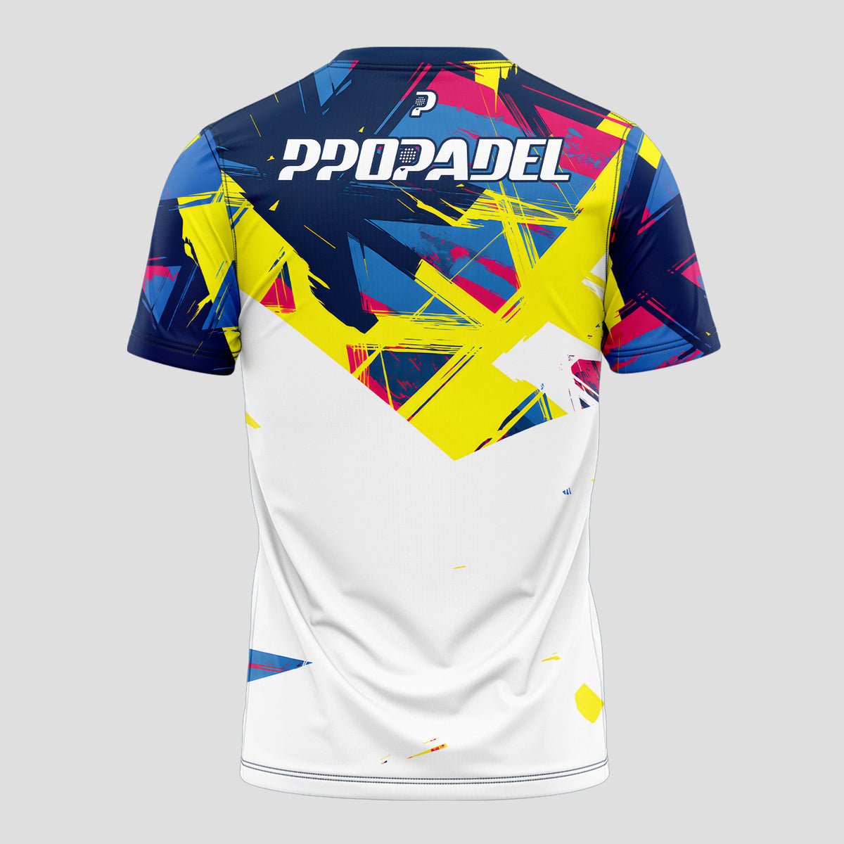 Diseños Abstractos Salpicaduras Colores Brillantes - Camiseta de Pádel