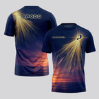 Design Phrase Padel Printed Sleeves Orange Padel T-Shirt