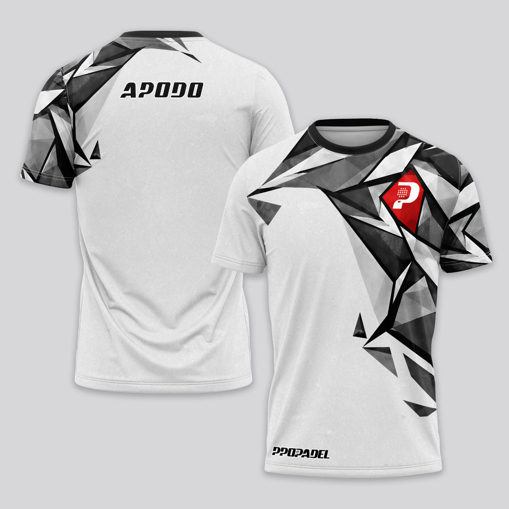 Design Phrase Padel Printed Sleeves Orange Padel T-Shirt