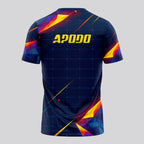 Design Phrase Padel Printed Sleeves Orange Padel T-Shirt