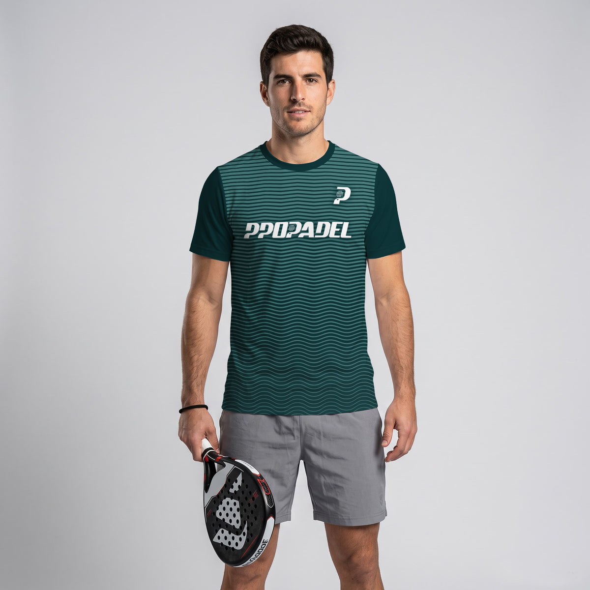 Design Phrase Padel Printed Sleeves Orange Padel T-Shirt