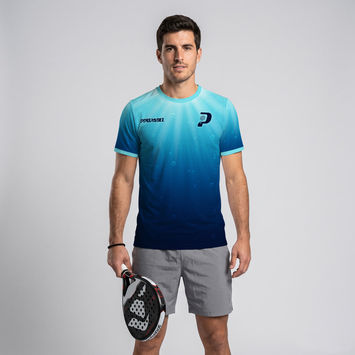 Design Phrase Padel Printed Sleeves Orange Padel T-Shirt