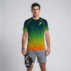 Design Phrase Padel Printed Sleeves Orange Padel T-Shirt
