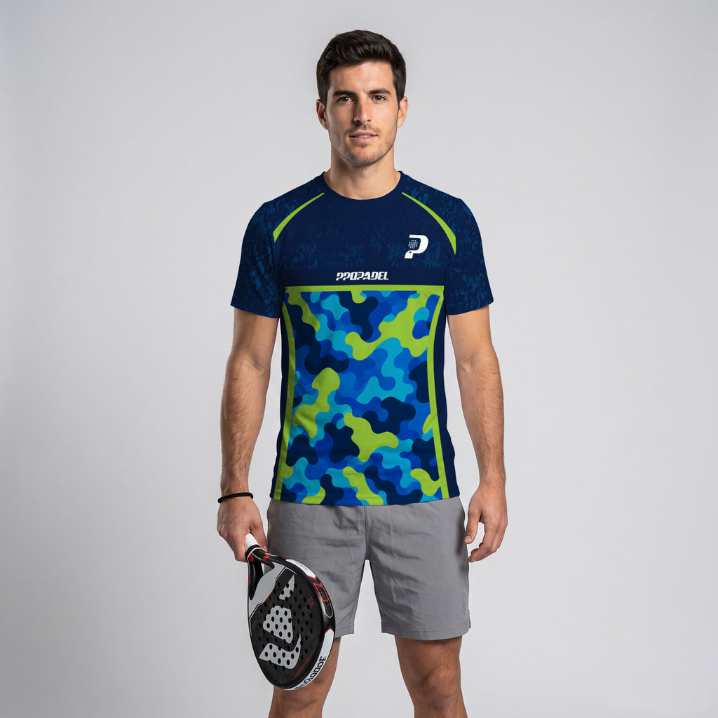 Design Phrase Padel Printed Sleeves Orange Padel T-Shirt