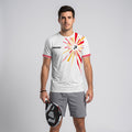 Design Phrase Padel Printed Sleeves Orange Padel T-Shirt