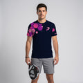 Design Phrase Padel Printed Sleeves Orange Padel T-Shirt