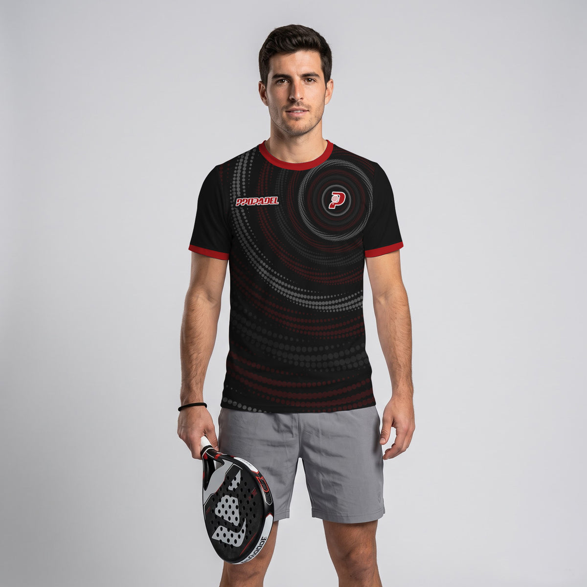 Design Phrase Padel Printed Sleeves Orange Padel T-Shirt