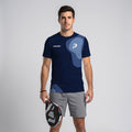 Design Phrase Padel Printed Sleeves Orange Padel T-Shirt