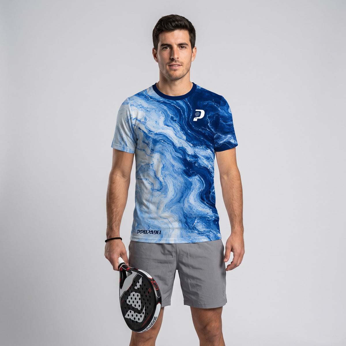Design Phrase Padel Printed Sleeves Orange Padel T-Shirt