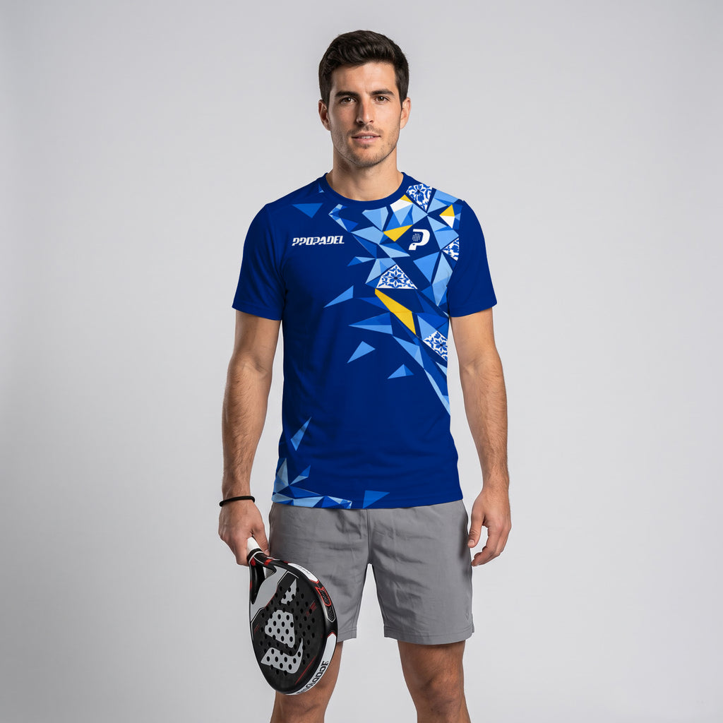 Design Phrase Padel Printed Sleeves Orange Padel T-Shirt